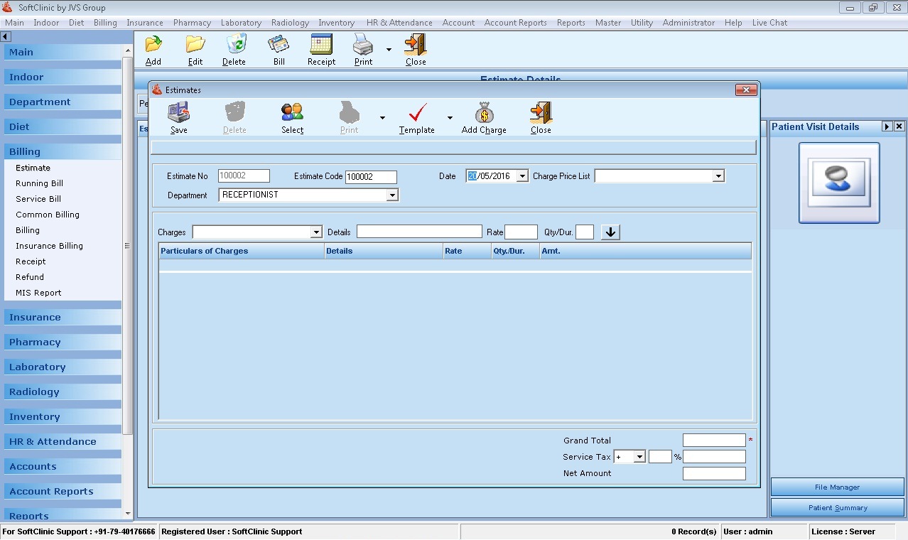 Billing Module JVS Group